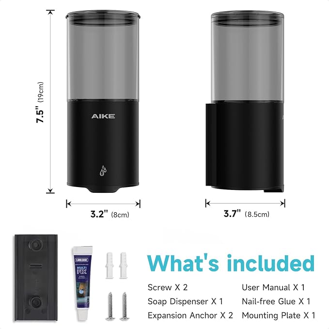AIKE Automatic Soap Dispenser Wall Mounted - Image 8