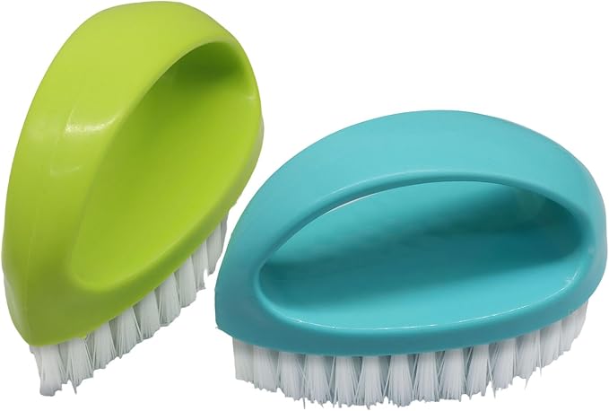 Hordion 2 Pack Hand Nail Brush, Heavy Duty Scrub Brush Nylon Stiff Bristles - Image 5
