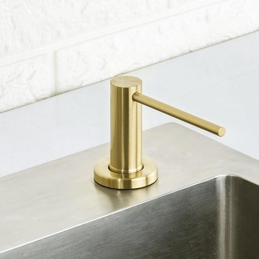 Kitchen Sink Soap Dispenser Champagne Gold Stainless Steel GAPPO Countertop - Image 2