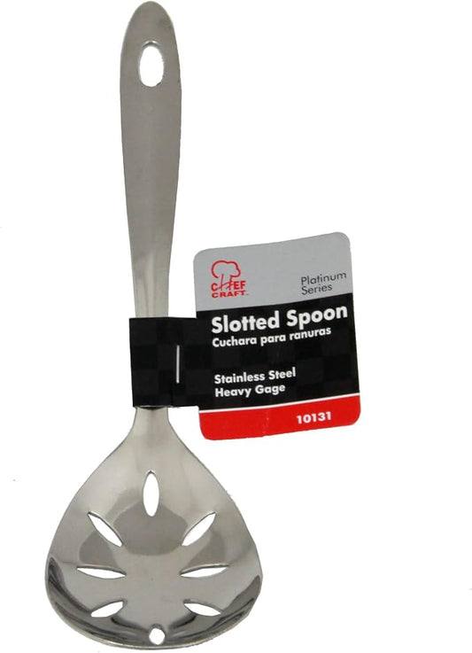 Chef Craft Select Slotted Severing Spoon, 9.5 inch, Stainless Steel - Image 2