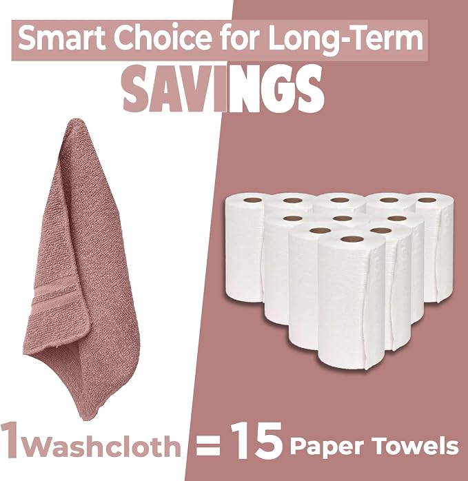 DAN RIVER 10 Pack Wash Cloths for Showering - Image 7