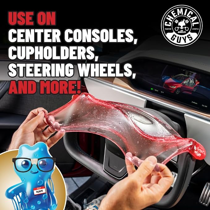 Chemical Guys Sticky Icky Car Cleaning Gel, Car Dust Crevice Cleaner, Slime - Image 9