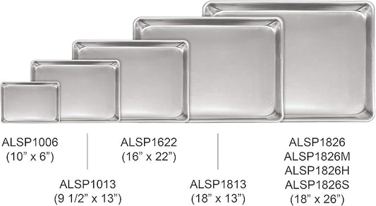 Excellante 18" X 13" Half Size Aluminum Sheet Pan, Comes In Each - Image 2
