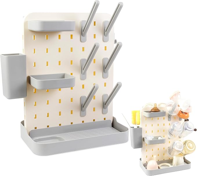 Baby Bottle Drying Rack Space Saving Countertop Vertical Rack - Image 6