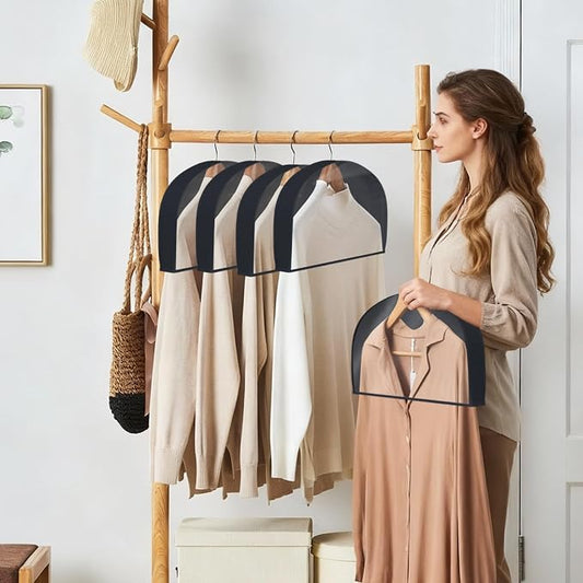 Kntiwiwo Shoulder Covers for Hanging Clothes Breathable Garment Dust Covers - Image 2
