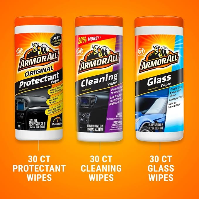 Armor All Protectant, Glass and Cleaning Wipes, Wipes - Image 10