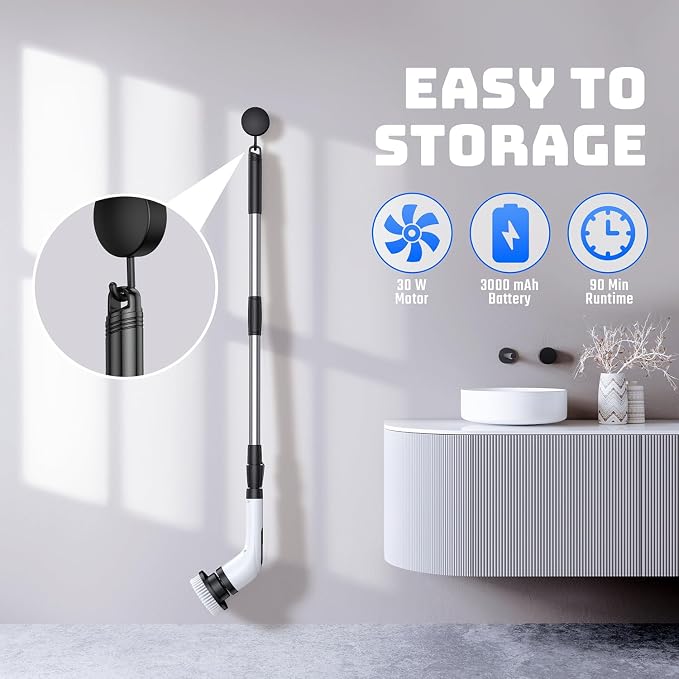 Electric Spin Scrubber for Bathroom: Shower Scrubber - Image 9