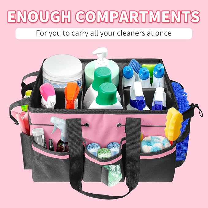 Cleaning Caddy Tote with Removable Dividers - Image 7