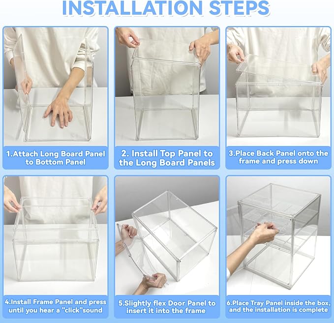 Baby Bottle Organizer for Countertop, Large Clear Bottle Storage Organizer - Image 9