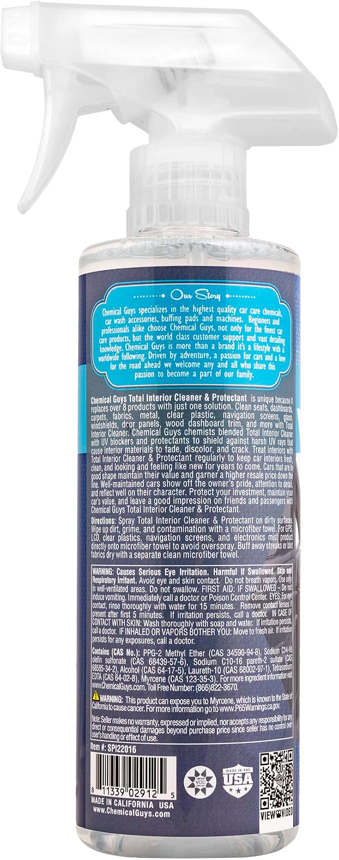 Chemical Guys SPI22016 Total Interior Cleaner and Protectant, Safe - Image 12