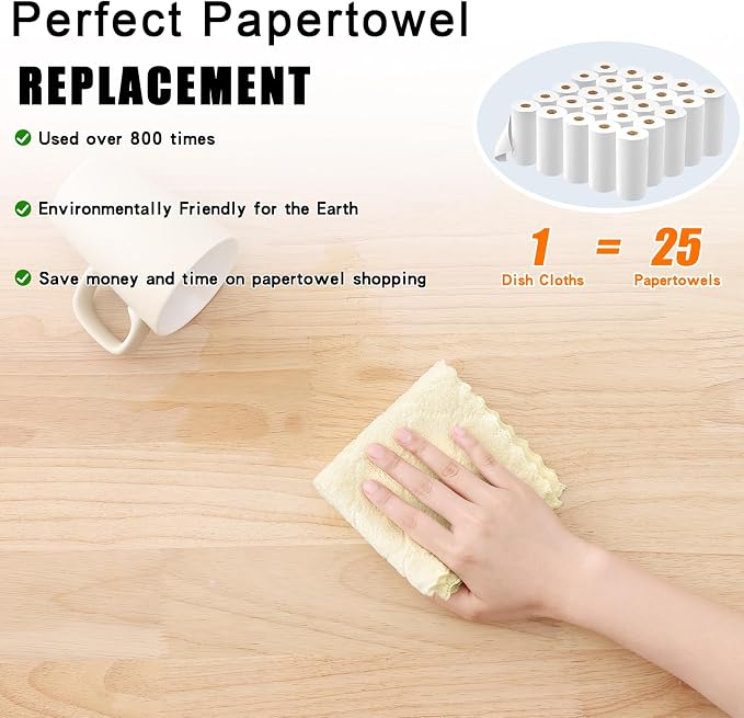 Homaxy 12 Pack Kitchen Dish Cloths, Super Soft and Absorbent Coral Velvet Dish - Image 8