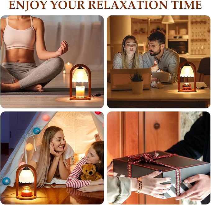 Candle Warmer Lamp with Timer and Dimmer,Electric Candle Lamp Warmer - Image 6