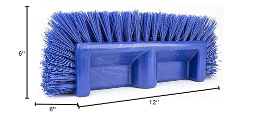 SPARTA Multi-Level Tile Scrub Brush 12" Wide Brush Head, Heavy-Duty Tile - Image 5