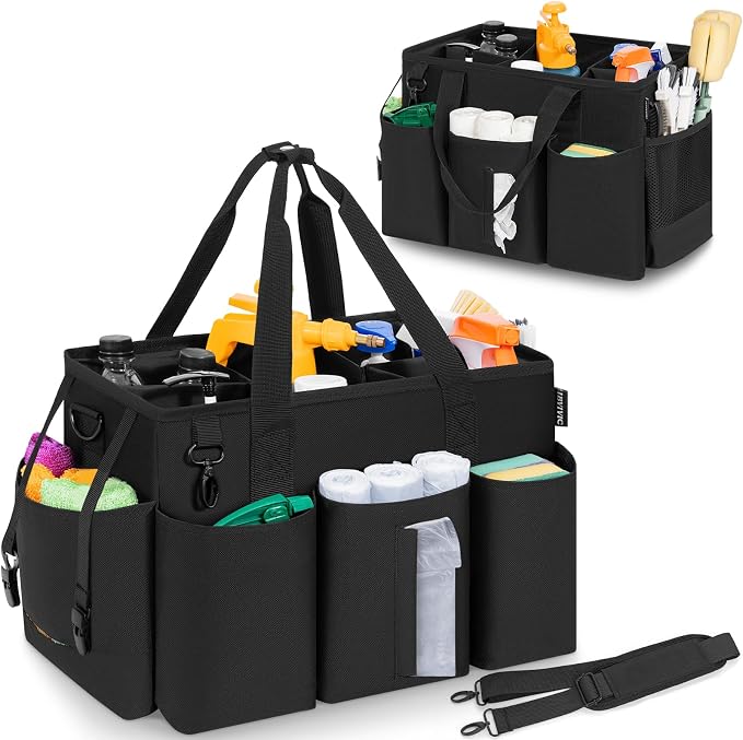 Wearable Cleaning Caddy Bag for Cleaning Supplies, Large Capacity Cleaning - Image 8