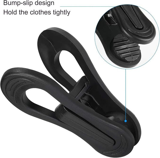 Tinfol 50pc Plastic Coat Hanger Clips - Image 2