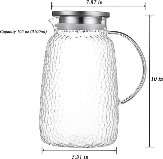 Purefold 105 oz Glass Water Pitcher - Image 2