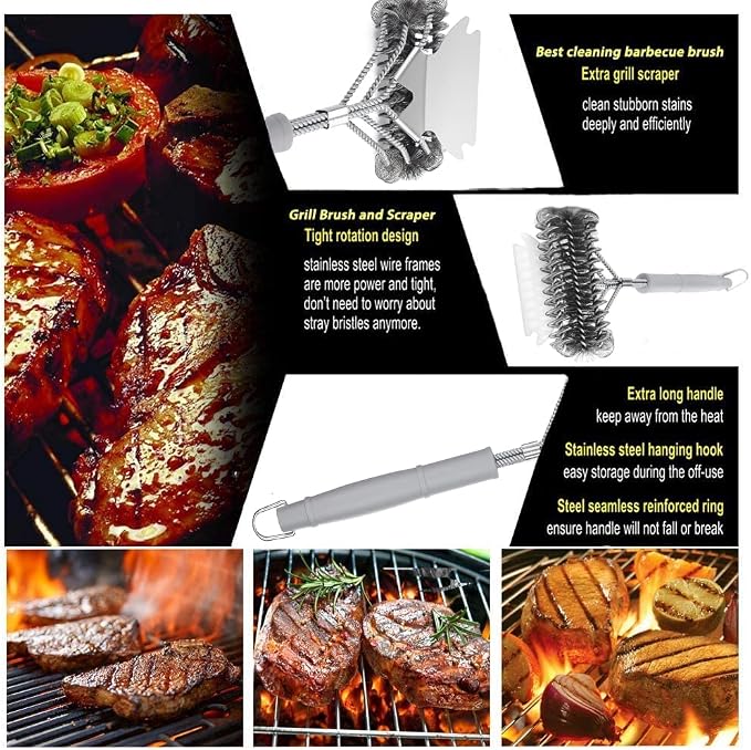 Grill Brush - Outdoor Grill Cleaner - BBQ Brush - Image 6