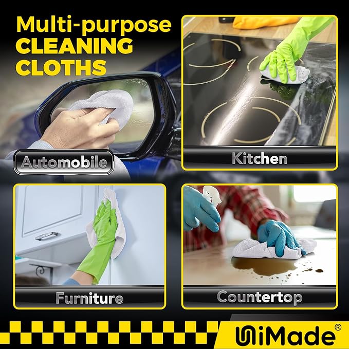 Shop Towels, 240 Pack Commercial Grade Work Rags Microfiber Towel - Image 7