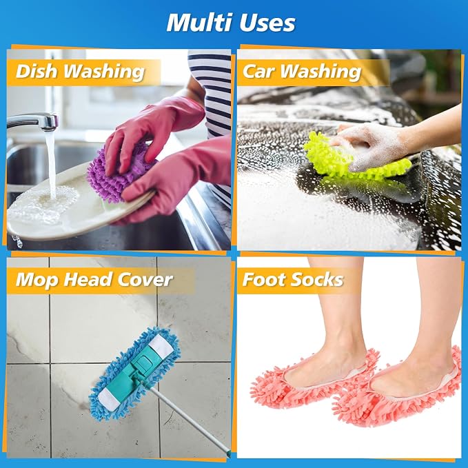 MAQIHAN 10 Mop Slippers for Floor Cleaning - Image 7