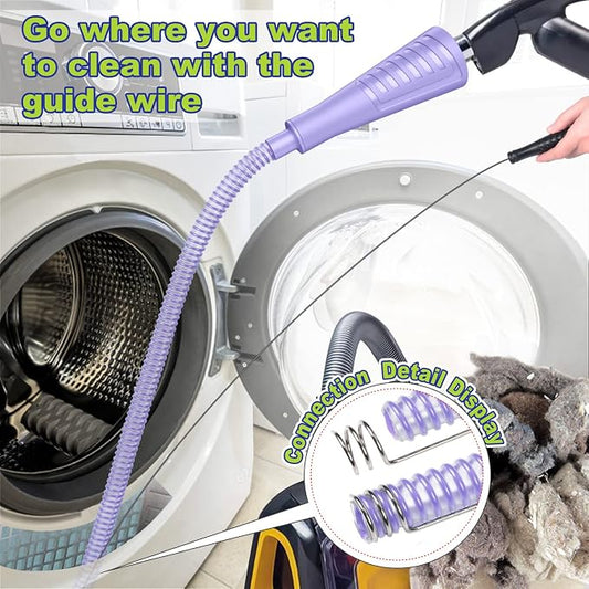 Sealegend 2 Pack Dryer Vent Cleaner Kit Vacuum Hose Attachment, Dryer Lint - Image 2