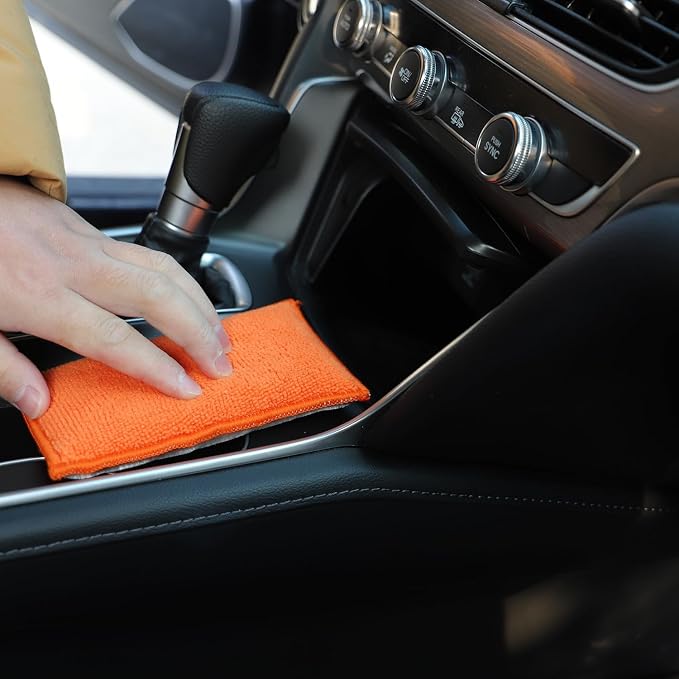SPTA Car Interior Scrubbing Sponge, Microfiber Car Wax Applicator, Car Wash - Image 9