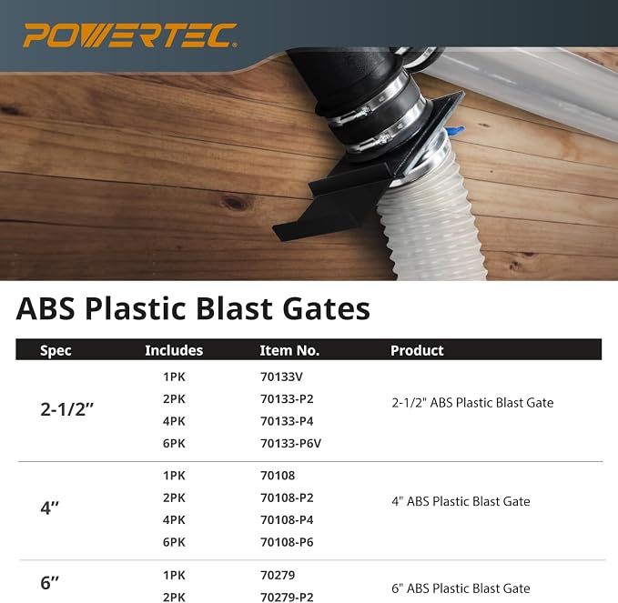 POWERTEC 70108 4 Inch Blast Gate - Image 8