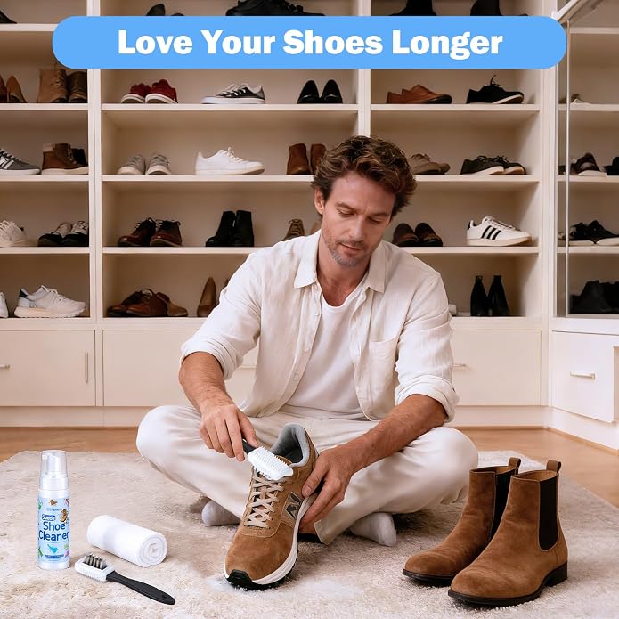 Suede Shoe Cleaner Kit - 200ml Professional Suede & Nubuck Cleaner - Waterless - Image 8