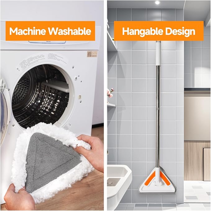 Wall Mop Cleaner with Long Handle, 94” Multipurpose Wall Duster, Ceiling Mop - Image 8