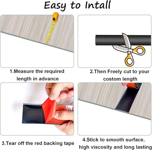 Floor/Door Flat Transition Strip & Self Adhesive Floor Vinyl Floor Edge Trim - Image 2