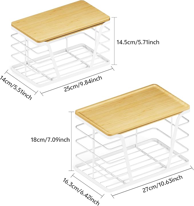 2 Pack Stackable Laundry Room Organization and Storage, Laundry Room Decor and - Image 9
