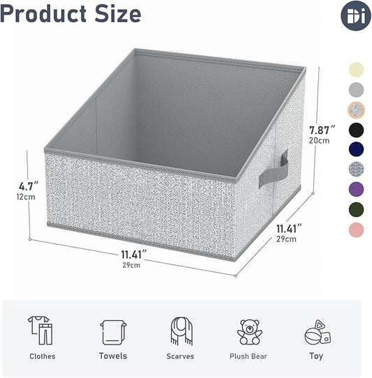 DIMJ Trapezoid Storage Bins, Closet Storage Bins - Image 2
