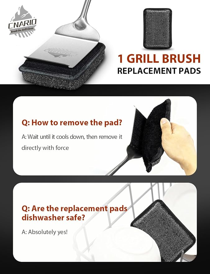 Grill Brush Bristle Free for Outdoor Grill, Grill Brush Bristle Free - Image 7