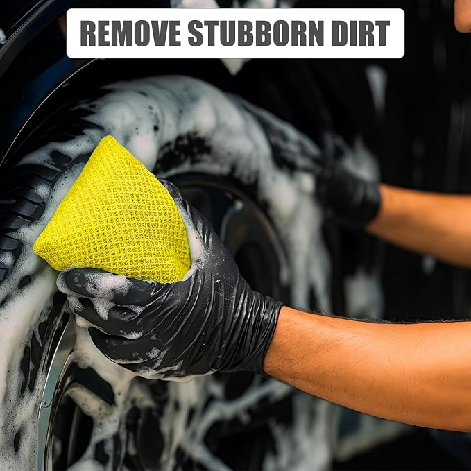 4 PCS Bug Scrubber Sponge Car, Bug Remover Wash Sponge,Car Cleaning Sponge - Image 7