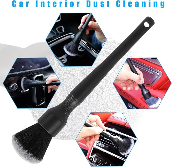 Ziciner Car Detailing Brush, Ultra Soft Car Detail Brush Kit - Image 6