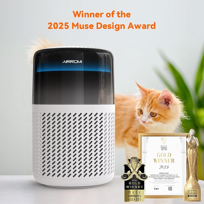 AIRROMI Air Purifier for Bedroom Home, HEPA Filter, Covers Upto 549 Ft² - Image 9