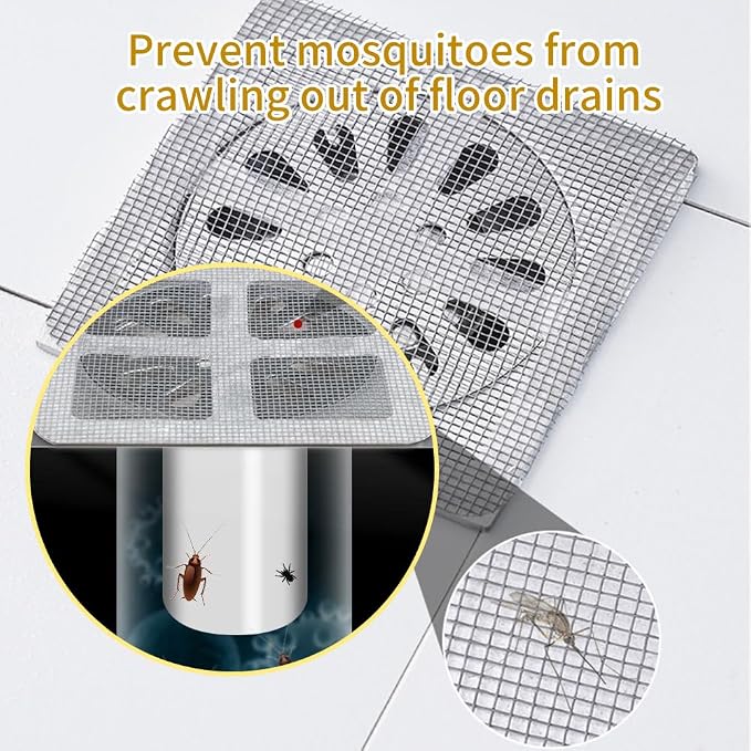 Disposable Shower Drain Hair Catcher, Disposable Hair Drain Stickers Drain Mesh - Image 7