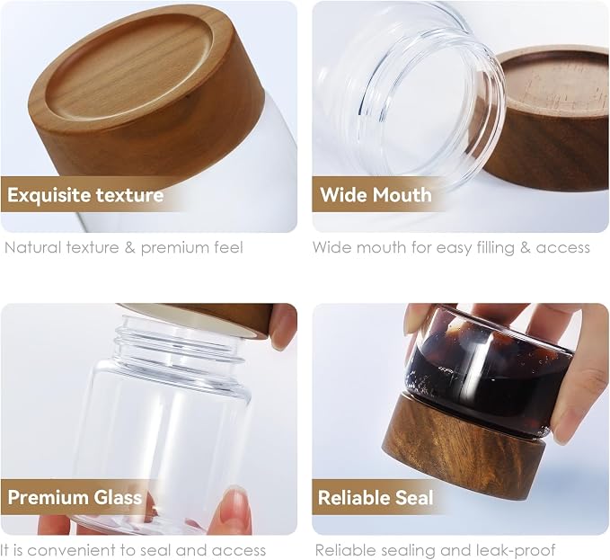 2-Pack 6 oz Glass Canisters - Image 7