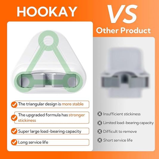 hookay 10lbs Broom and Mop Grippers, Damage-Free Hanging Wall Mount Broom Holder - Image 2