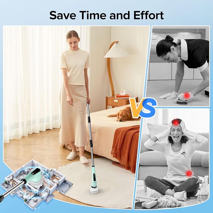 Electric Spin Scrubber, Dreazu IPX7 Bathroom Scrubber - Image 7