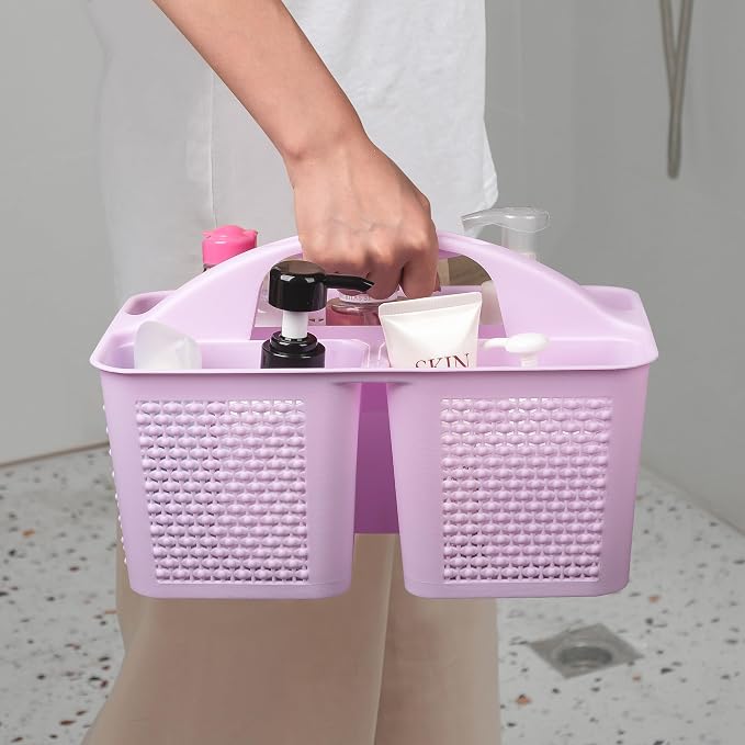 UUJOLY Plastic Portable Shower Caddy Basket Bucket, Cleaning Shower Basket - Image 4