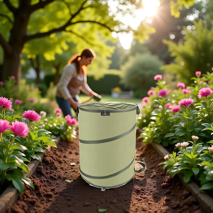 YUDI & GARDEN 45 Gallon Collapsible Garden Bag|Collapsible Trash Can|Camping - Image 9