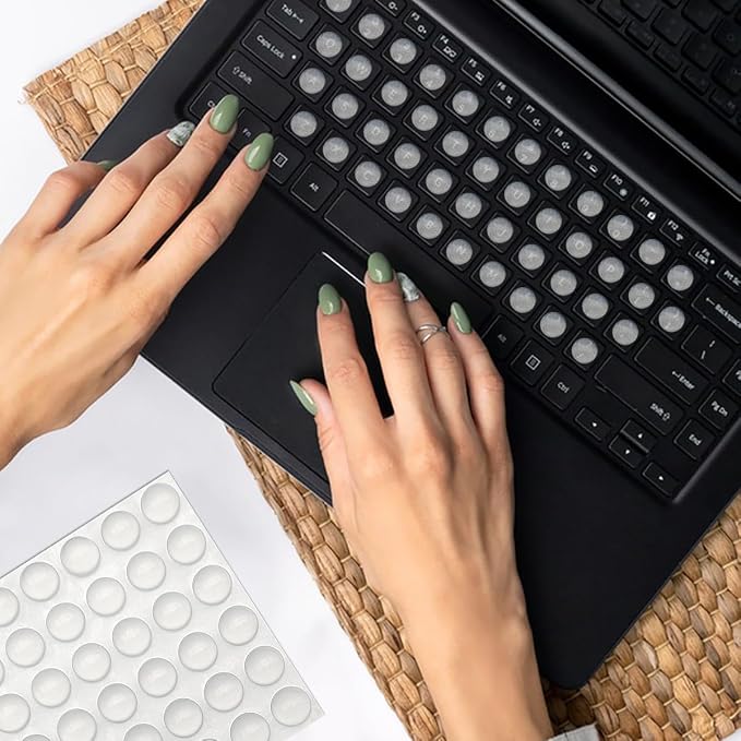 72 Pcs Raised Keyboard Sticker for Long Nails, - Image 7