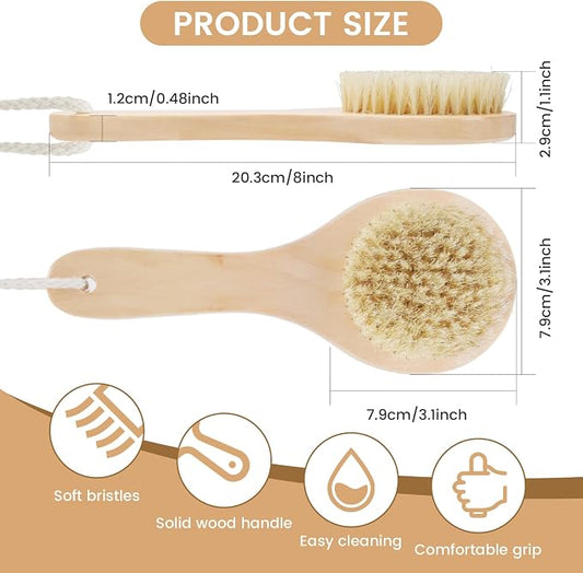 8 Inch Vegetable Brush, Potato Mushroom Veggie Brush Scrubber - Image 2