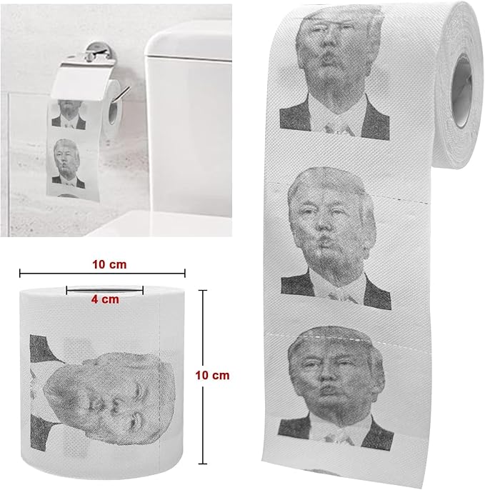 Toilet Brush & Toilet Paper Roll Set, Funny Gag Gift Toilet Bowl Brush - Image 4