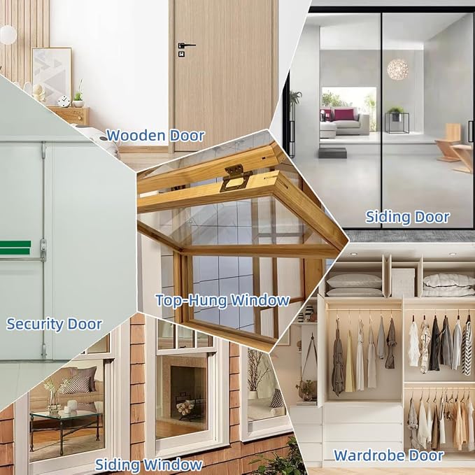 Wedge-Shape Window Weather Stripping Door Frame Seal Strip 3Pcs×196" Black - Image 9