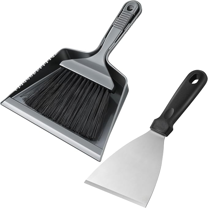 3 Piece Pellet Grill Ash Cleaning Kit, Includes Large Dust Pan, Soft Bristle - Image 8
