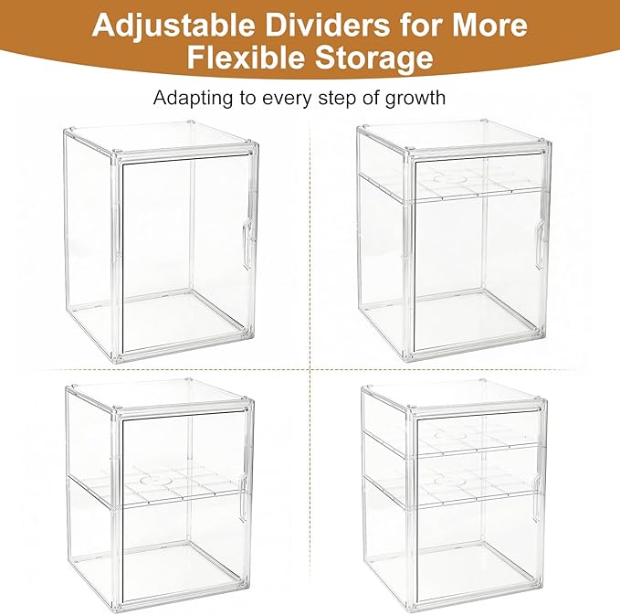 Baby Bottle Organizer – 3 Tier Acrylic Bottle Storage Organizer container - Image 7