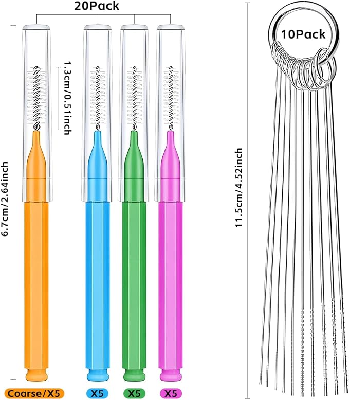 Shower Head Cleaner Tool Set, Picks Fitting Nozzle Unclogger - Image 8
