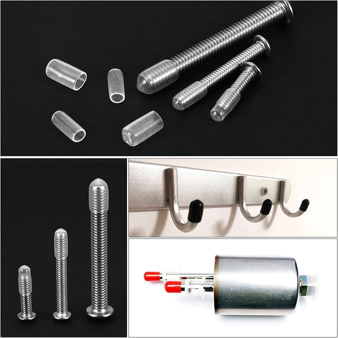 uxcell 20pcs Rubber End Caps Protective Caps 18mm ID Vinyl PVC Round Tube Bolt - Image 5