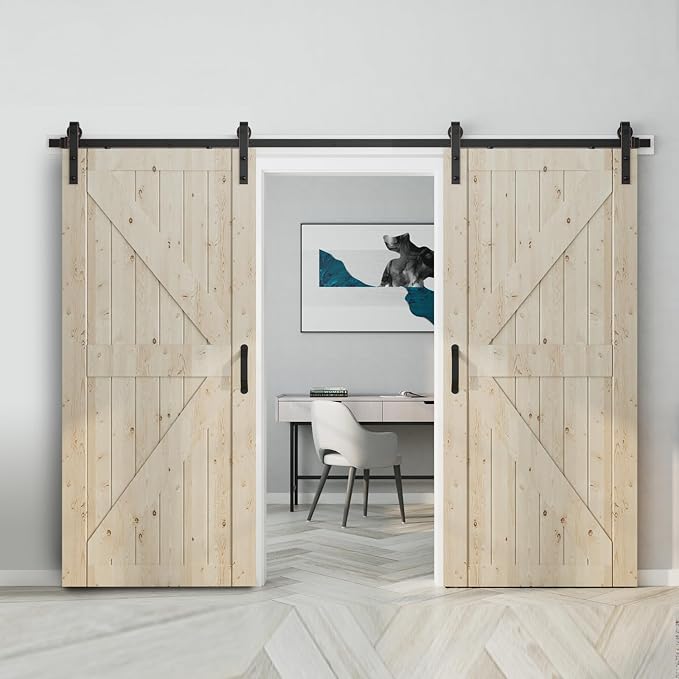 ORB Oil Rubbed Bronze Sliding Barn Door Hardware Kit - Image 6